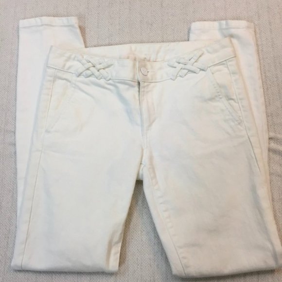TORY BURCH White Denim Skinny Jeans - Picture 1 of 8